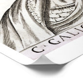 Caligula Caesar (12-41 AD), 1596 (Gravieren) Poster (Ecke)
