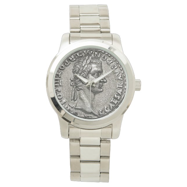 Caligula Roman Kaiser 🏛️ Gaius Caesar Alte Münze Armbanduhr (Vorderseite)