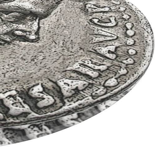Caligula Roman Kaiser 🏛️ Gaius Caesar Alte Münze Schneidebrett (Ecke)