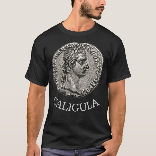 Caligula Roman Kaiser 🏛️ Gaius Caesar Alte Münze T-Shirt (Vorderseite)