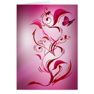 Caliope Karte (Rot/Rosa)