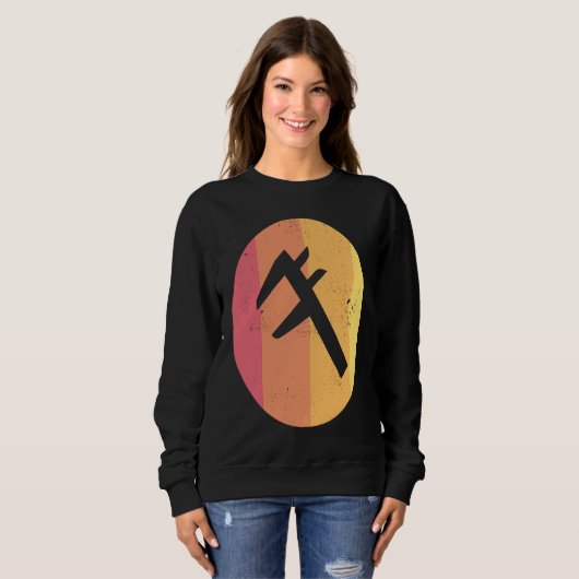 Caliper  Distressed Retro Engineer's Tool Sweatshirt (Vorne ganz)