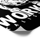 Calisthenics Street Workout muskel Training Poster (Ecke)