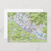 Calistoga California Karte (Vorne/Hinten)