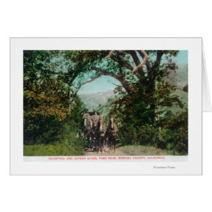 Calistoga und Geyser Stagecoach auf der Foss Road