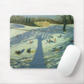 Calke Abtei-Haus-Winter 2002 Mousepad (Mit Mouse)