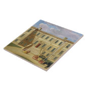 Calke Hall, Derbyshire, Seat von Sir Henry Harp Fliese (Seite)