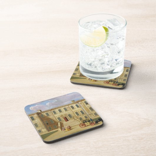 Calke Hall, Derbyshire, Seat von Sir Henry Harp Getränkeuntersetzer (Rechte Seite)