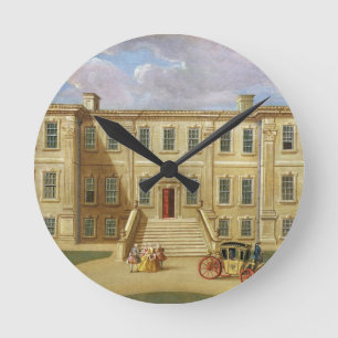 Calke Hall, Derbyshire, Seat von Sir Henry Harp Runde Wanduhr