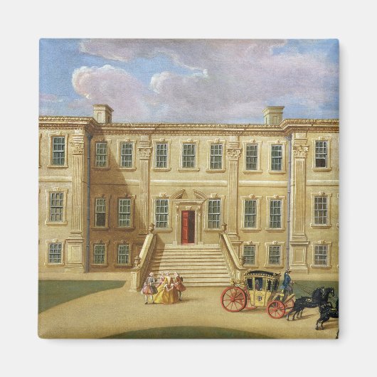 Calke Hall, Derbyshire, Sitz von Sir Henry Harp Magnet (Vorne)