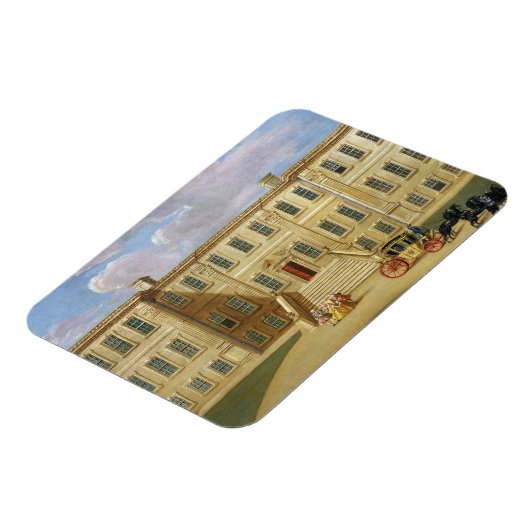 Calke Hall, Derbyshire, Sitz von Sir Henry Harp Magnet (Linke Seite)