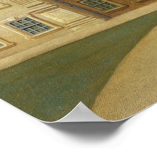 Calke Hall, Derbyshire, Sitz von Sir Henry Harp Poster (Ecke)