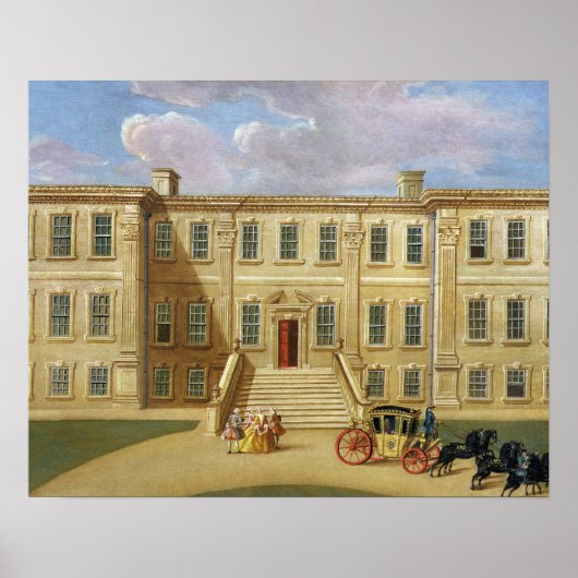 Calke Hall, Derbyshire, Sitz von Sir Henry Harp Poster (Vorne)