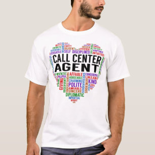 Call Center Agent - Herz T-Shirt
