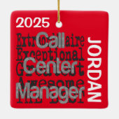 Call Center Manager Extraordinaire CUSTOM Keramikornament (Rückseite)