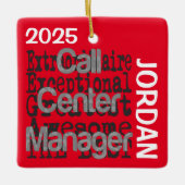 Call Center Manager Extraordinaire CUSTOM Keramikornament (Vorderseite)