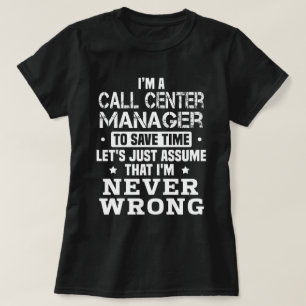 Call Center Manager T-Shirt