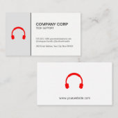 Call Center Tech Support Telefonservice Terminkarte (Vorne/Hinten)