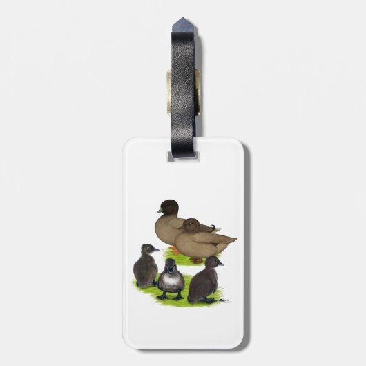 Call Duck Khaki Family Gepäckanhänger (Rückseite vertikal)