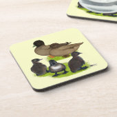 Call Duck Khaki Family Untersetzer (Linke Seite)