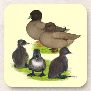 Call Duck Khaki Family Untersetzer