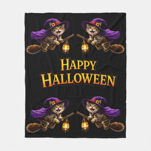 Call happy Halloween fleece blanket (Vorderseite)