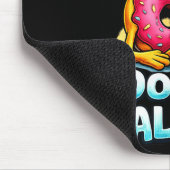 Call Me Antisocial Donut Pun Funny Introvert Quote Mousepad (Ecke)