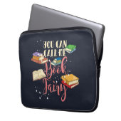 Call Me Book Fairy Avid Reader Laptopschutzhülle (Vorderseite Links)