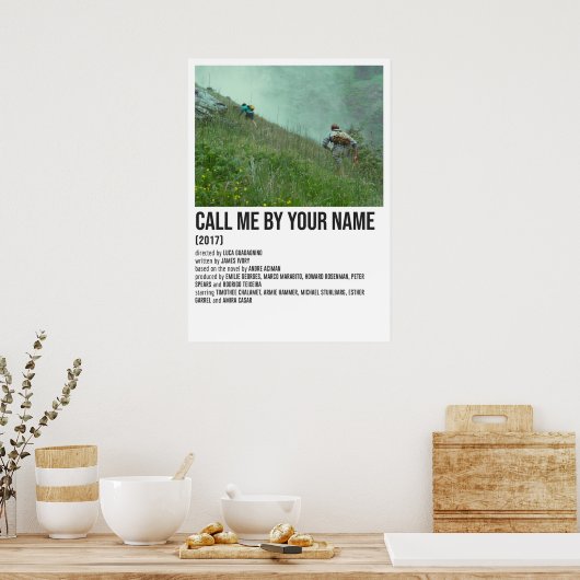 CALL ME BY YOUR NAME MOUNTAINS POSTER (Küche)