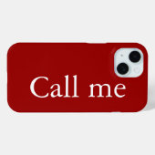Call Me - Case-Mate-iPhone-Fall Case-Mate iPhone Hülle (Rückseite (Horizontal))
