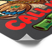 Call Me Duck Hunting Retro Valentine's Day Men Wom Poster (Ecke)