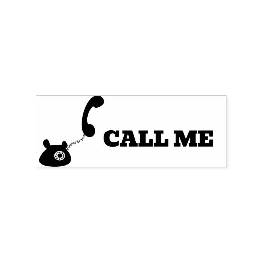 Call Me Gummistempel (Prägung)