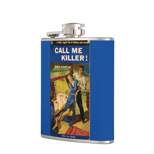 Call Me Killer Zellstoff-Fiktion Flachmann (Links)