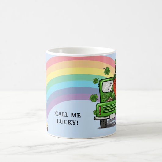 Call Me Lucky Irish Gnome Kaffeetasse (Mittel)