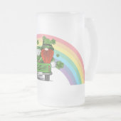 Call Me Lucky Irish Gnome St Patricks Day Mattglas Bierglas (VorderseiteRechts)