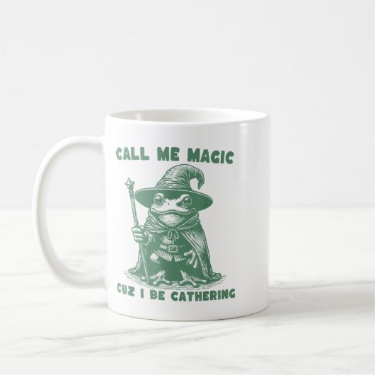 Call Me Magic Cuz I Be Gathering, Funny Wizard Fro Kaffeetasse (Links)