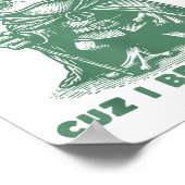 Call Me Magic Cuz I Be Gathering, Funny Wizard Fro Poster (Ecke)