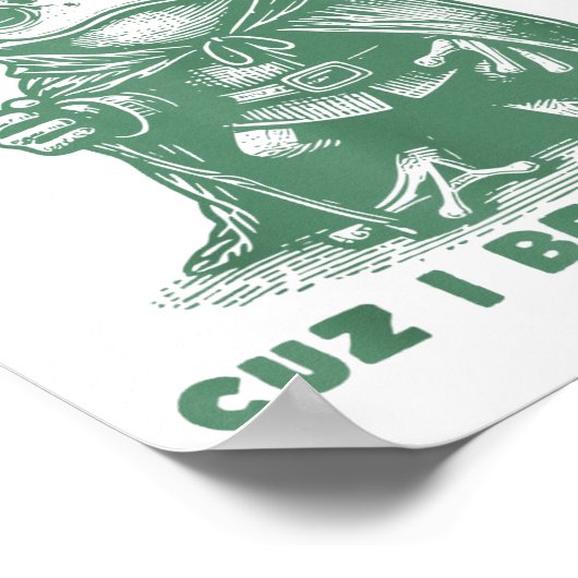 Call Me Magic Cuz I Be Gathering, Funny Wizard Fro Poster (Ecke)