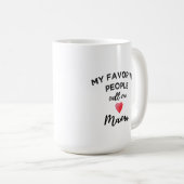 Call Me MAMA Grandmother Matriarch Family Nickname Kaffeetasse (VorderseiteRechts)