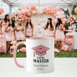 Call me Master - Customizable Cup - Graduation Tasse