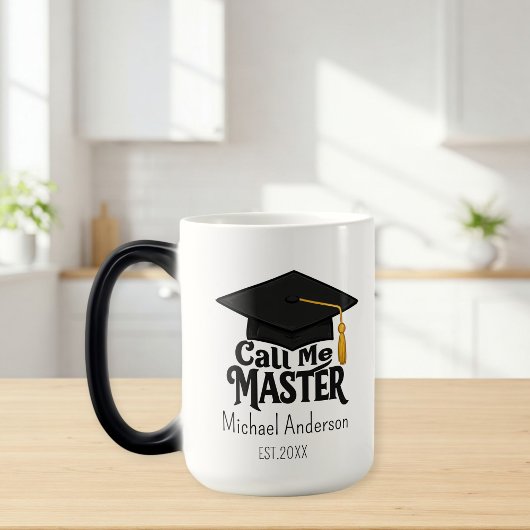 Call me Master - Customizable magic Mug  Verwandlungstasse