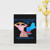 Call Me New England, Cause I Got Mivehuge Funny Karte (Gelbe Blume)