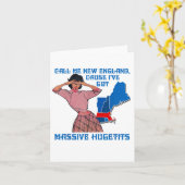 Call Me New England Cause I Ve Got Mive Huge Karte (Gelbe Blume)