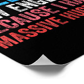 Call Me New England Cause I've Got Mive Huge Poster (Ecke)