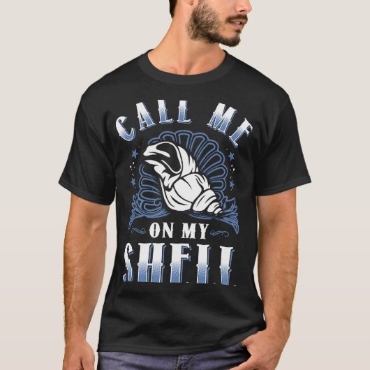 Call Me On My Shell Phone Beach T-Shirt (Vorderseite)