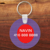 CALL-ME-Svp Ersetzen Sie Name und Telefonnummer. Schlüsselanhänger (Vorderseite)