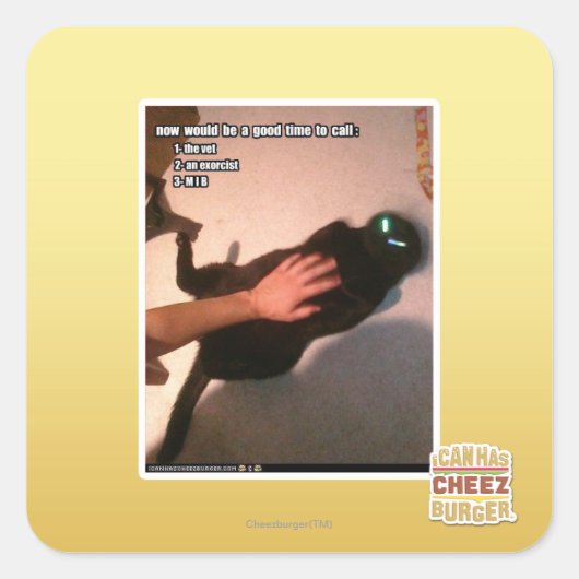 Call MIB Quadratischer Aufkleber (Vorderseite)