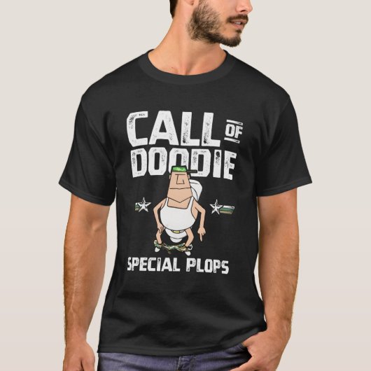 Call of Doodie Special Plops Nerd Gamer Duty Playe T-Shirt (Vorderseite)