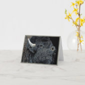 "Call of the Prairie" - Bison Card Karte (Gelbe Blume)
