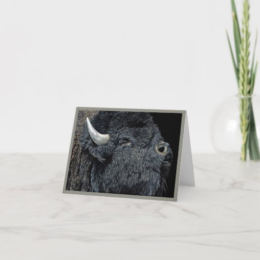 "Call of the Prairie" - Bison Card Karte (Vorderseite)